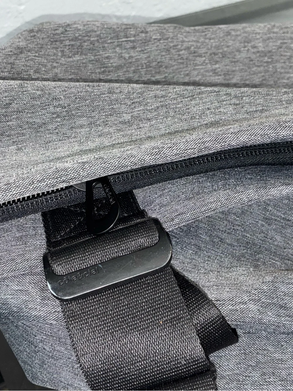 [Cote & Ciel] ISAR Rucksack M Eco Yarn GREY BLACK Backpack Laptop Bag